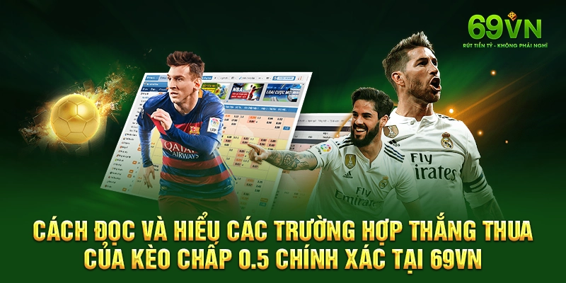 Cách đọc và hiểu các trường hợp thắng thua của Kèo Chấp 0.5 chính xác tại 69VN.