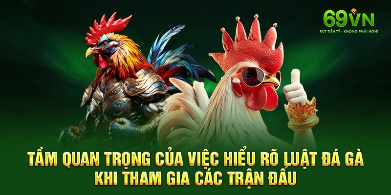 Tầm quan trọng của việc hiểu rõ luật đá gà khi tham gia các trận đấu.